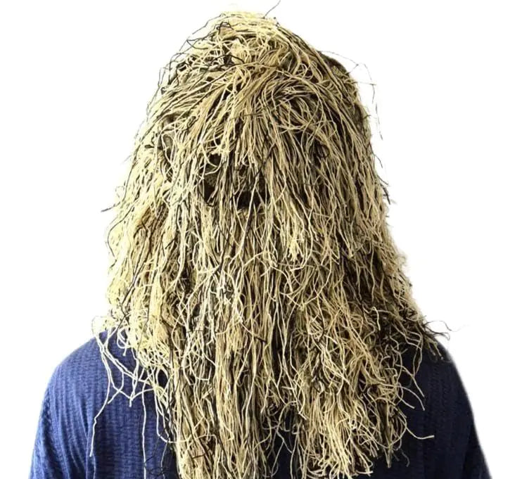 Camo Face Mask Hunting Hats Ghillie Face Mask Turkey Camo Hunter Headwear Hunting Mask Accessories (Desert camo)