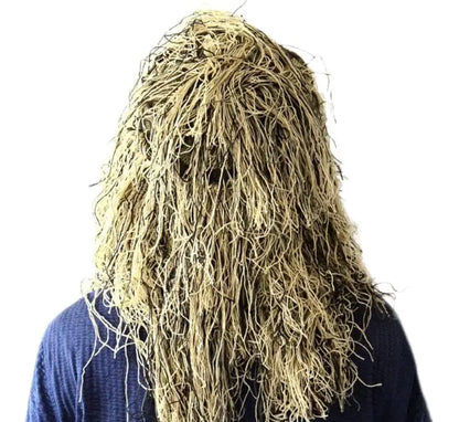 Camo Face Mask Hunting Hats Ghillie Face Mask Turkey Camo Hunter Headwear Hunting Mask Accessories (Desert camo)